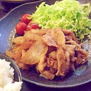 つゆの素を使って簡単！定食屋風☆定番！豚肉の生姜焼